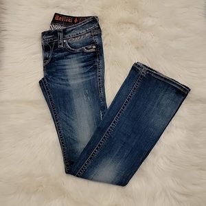 Rock Revival Alanis Boot Jeans Size 28  slightly distressed, like new